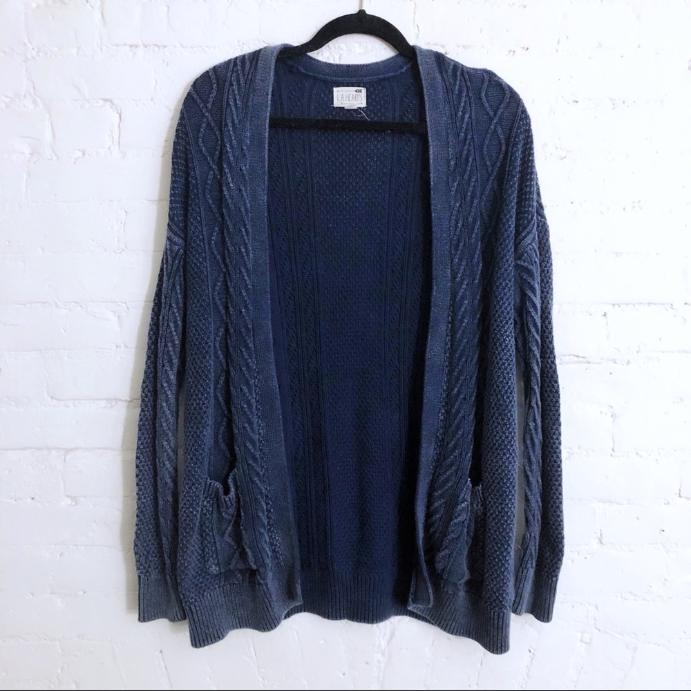 LA Hearts // Braided Cable Knit Cardigan